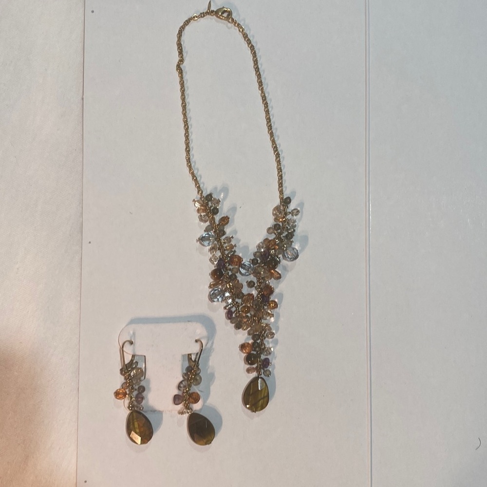 Earring and necklace set